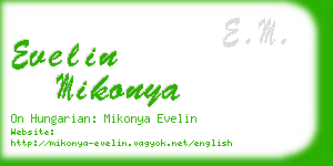 evelin mikonya business card